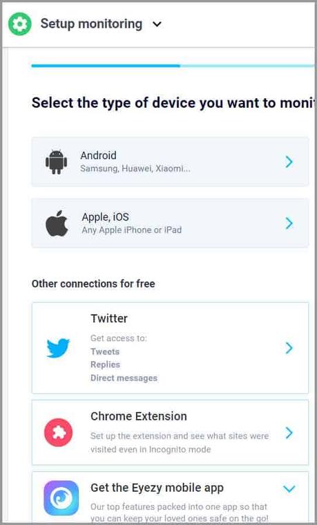 Eyezy Review select an OS