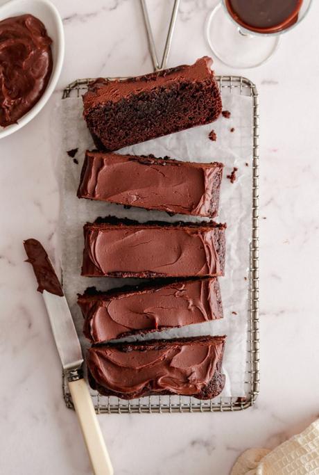 Small batch chocolate liqueur brownies