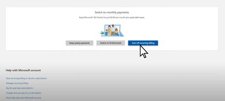 cancel microsoft subscription