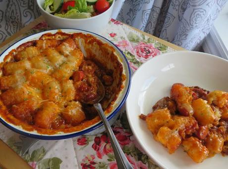 Cheesy Chili Dog Hot Dish