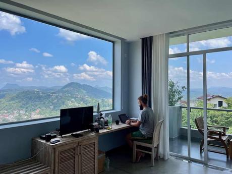 alex-tiffany-working-from-skyloft-hotel-in-kandy-sri-lanka