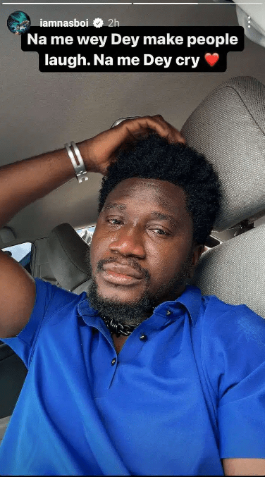 Skit-maker, Nasboi Tearfully Mourns Demise of 20-year-old Brother