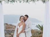 Stunning Destination Wedding Crete with Prettiest White Flowers Elle Ross