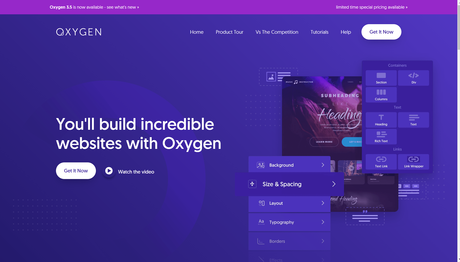 Oxygen vs Divi overview comparison