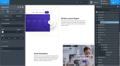 Feature comparison- Oxygen vs Divi