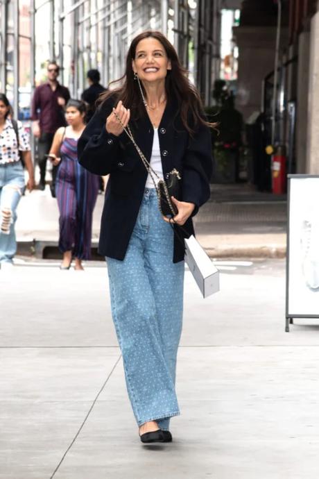 Street Style, Style Inspiration, Katie Holmes Style, Katie Holmes Street Style, Denim Street Style, I'd Wear That