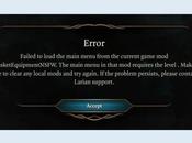 “Failed Load Main Menu from Current Game Mod” Error Baldur’s Gate