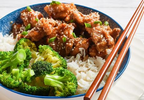 Easy General Tso Chicken for one