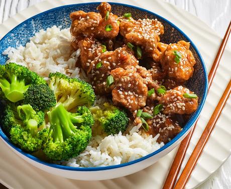Easy General Tso Chicken for One