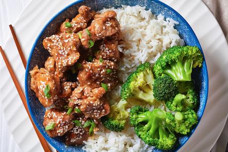 Easy General Tso Chicken for One
