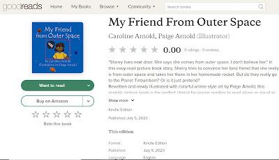 GOODREADS: Be the First to Review MY FRIEND FROM OUTER SPACE!