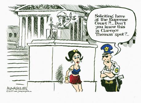 It's Clarence's Soliciting Corner