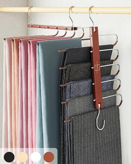 Wood Scarf Hangers for Closet Organizer - 2pk