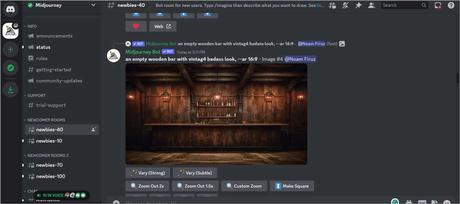 Midjourney Review: Is It Best AI Image Generator? Midjourney user interface