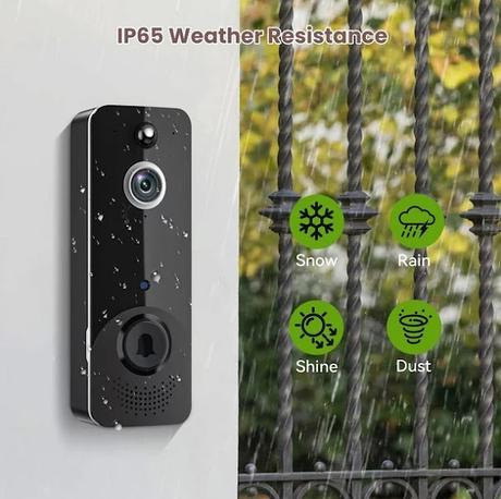 Wireless Video Doorbell Security Camera with Chime