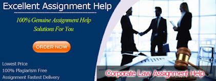 Get Corporate Law Assignment Help writers.