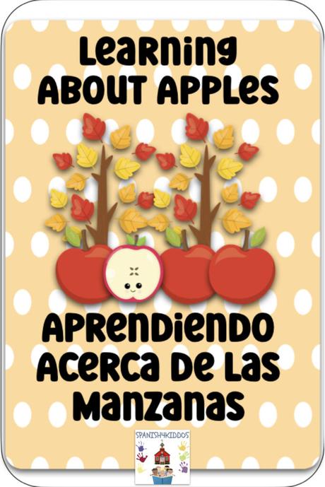 Spanish lesson learning about apples