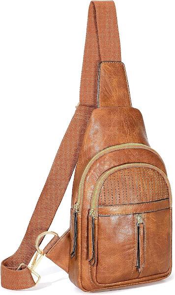 Leather Crossbody Bag with Adjustable Strap