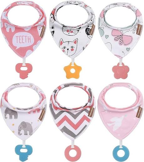 Baby Bandana Drool Bibs 6-Pack