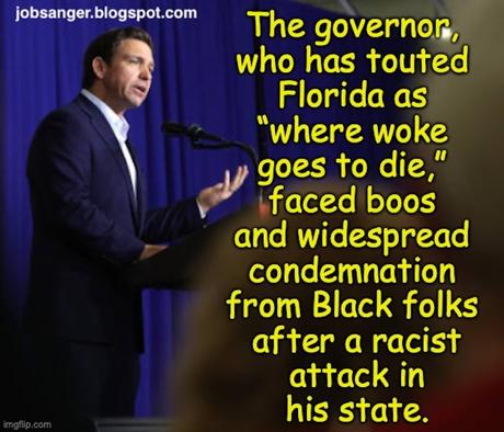 DeSantis Earned The Boos He Got At Vigil For Slain Blacks