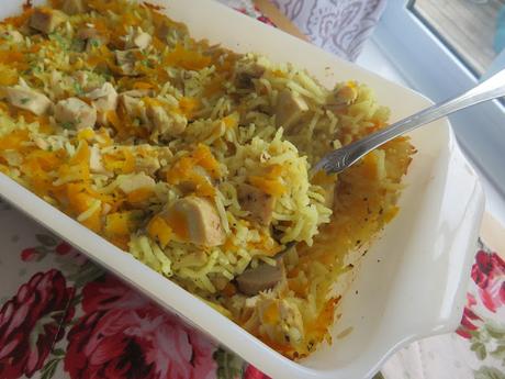 Chicken Rice Casserole (for two)