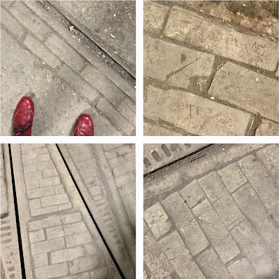 More wood blocks – side streets and access roads