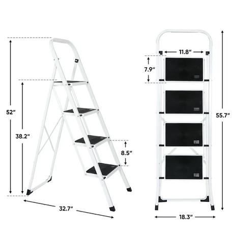 Folding 4-Step Anti-Slip Ladder