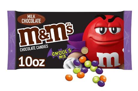 M+M's Ghoul's Mix Milk Chocolate Halloween Candy Bag