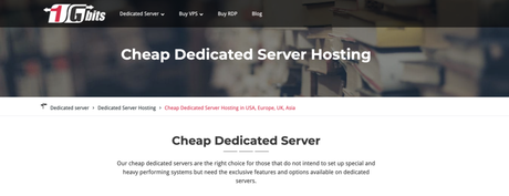 1Gbits Review 2023: Ultimate Solution For Best Web Hosting? Cheap Dedicated Servers from 1Gbits