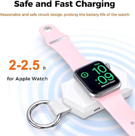 Portable Wireless Charger Compatible with Apple Watch