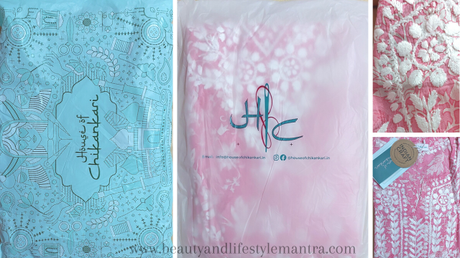 Stunning Chikankari Pink Kurta from House Of Chikankari