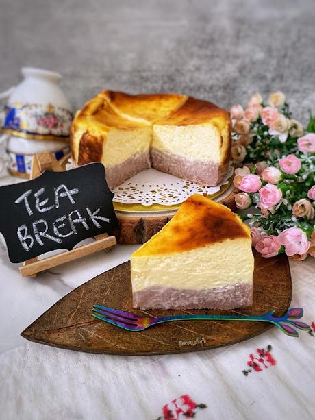 Taro Basque Cheesecake 芋泥巴斯克起司蛋糕