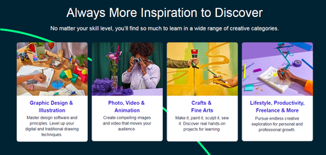 Skillshare creative categories