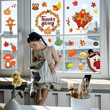 Thanksgiving Window Clings