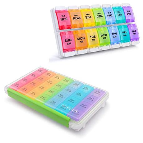 Two Large Pill Organizers