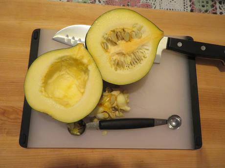 cutting squash