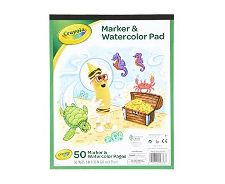 Crayola Marker and Watercolor Pad, 50 Pages