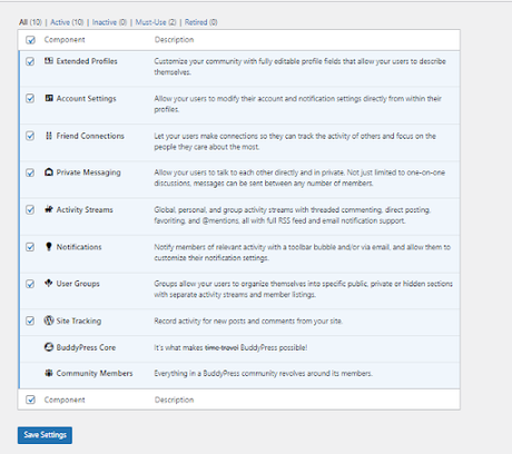 backend setting