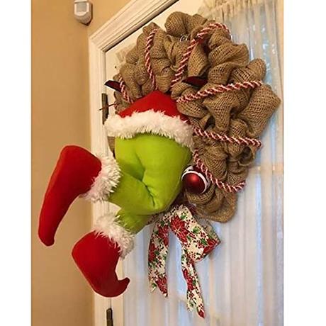 Cute Green Monster Wreath