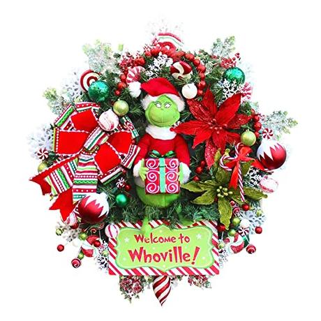 Cute Green Monster Wreath
