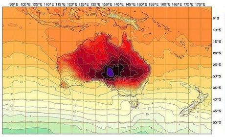 Australia temperature