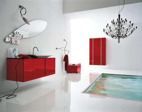 Modern Bathroom with high gloss finish.