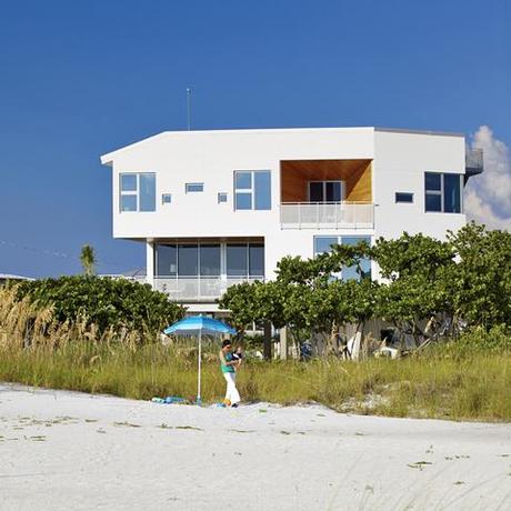 Traction Architecture beach house Florida concrete hurricane proof