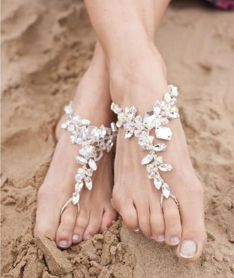 Beach wedding shoes- Sophisticated Bride