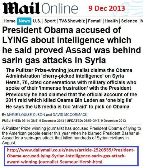 Hersh article screenshot Obama lies Syria CW attack