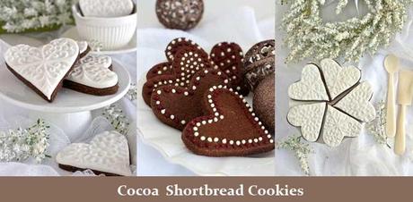 Chocolate shortbread cookies