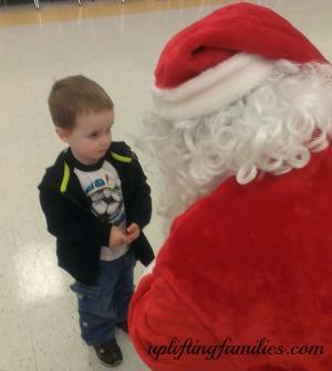 Visiting Santa Claus for First Time
