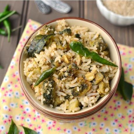 Kakarakaya Nuvvulannam (Bitter gourd-Sesame Rice)