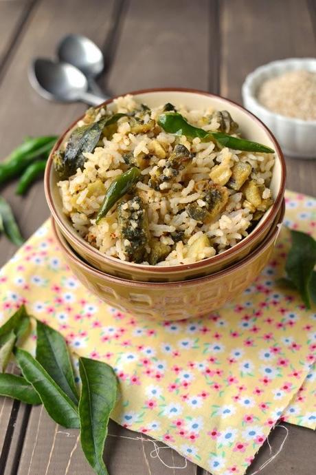 Kakarakaya Nuvvulannam (Bitter gourd-Sesame Rice)