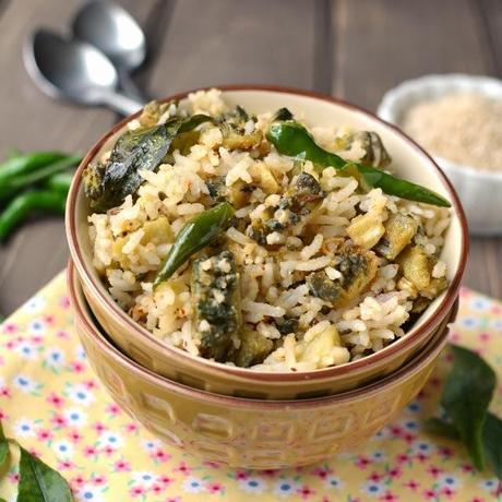 Kakarakaya Nuvvulannam (Bitter gourd-Sesame Rice)